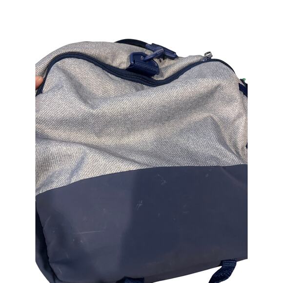 Adidas Defender Medium 20"x12"x10" Blue Gray Duffel Bag - Picture 6 of 6